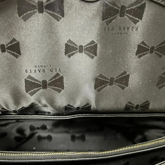 Ted Baker London Black Suede and Leather Hobo Bag - Picture 6 of 8